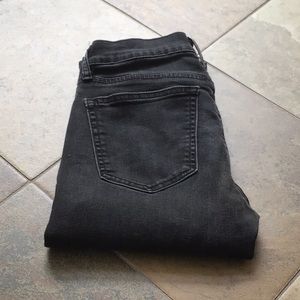 Gap black denim classic straight leg jean